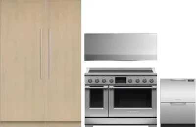 5 Piece Package Includes Refrigerator, Freezer, Range, Hood And Dishwasher
